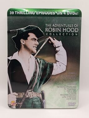 The Adventures of Robin Hood Richard Greene DVD, 2010, 4-Disc Set, Tin Case